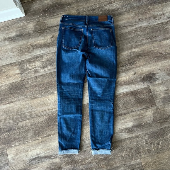 Madewell 10” High-Rise Skinny Raw Hem Danny Jeans - Medium Wash - Picture 3 of 7